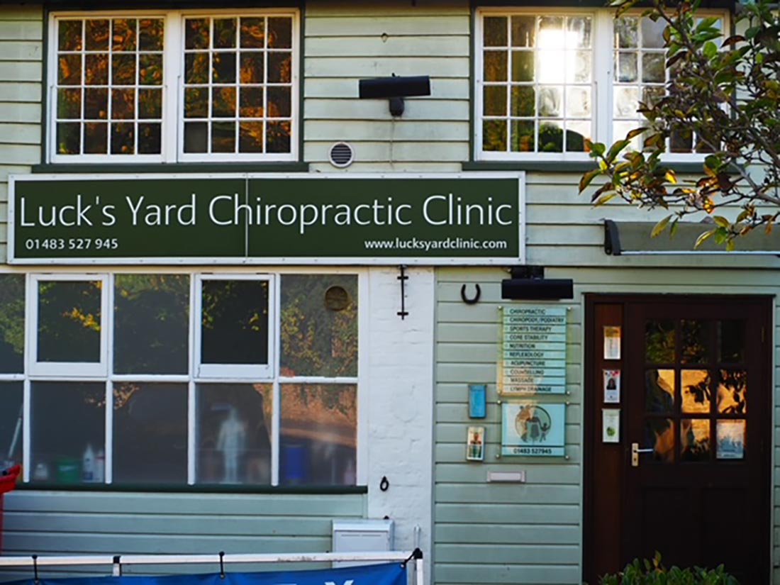 Image: Luck’s Yard Chiropractic Health Clinic in Milford, Surrey
