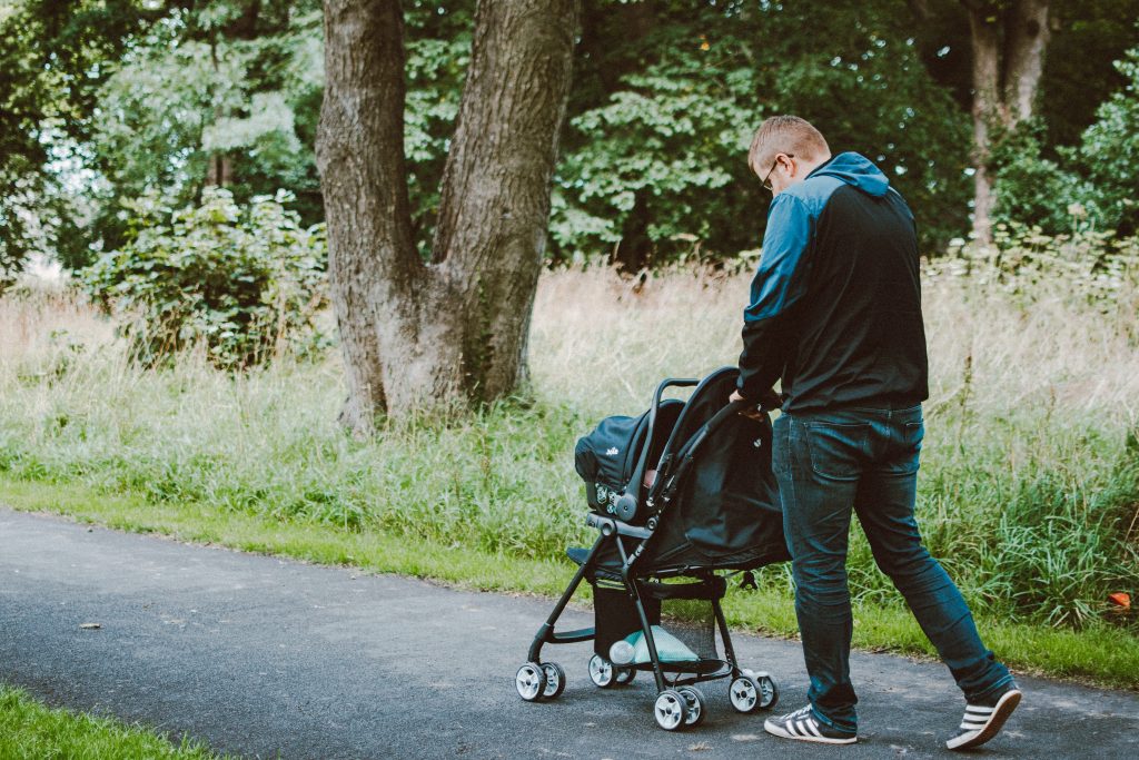 Image: Is pushing a buggy or pram causing you a pain in the back? Chiropractic, physiotherapy and massage can help